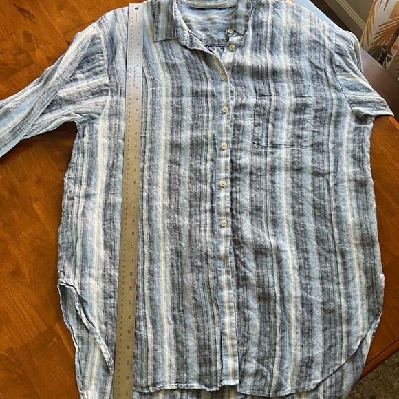 Oversized Linen Tunic Top - Picture 9 of 9